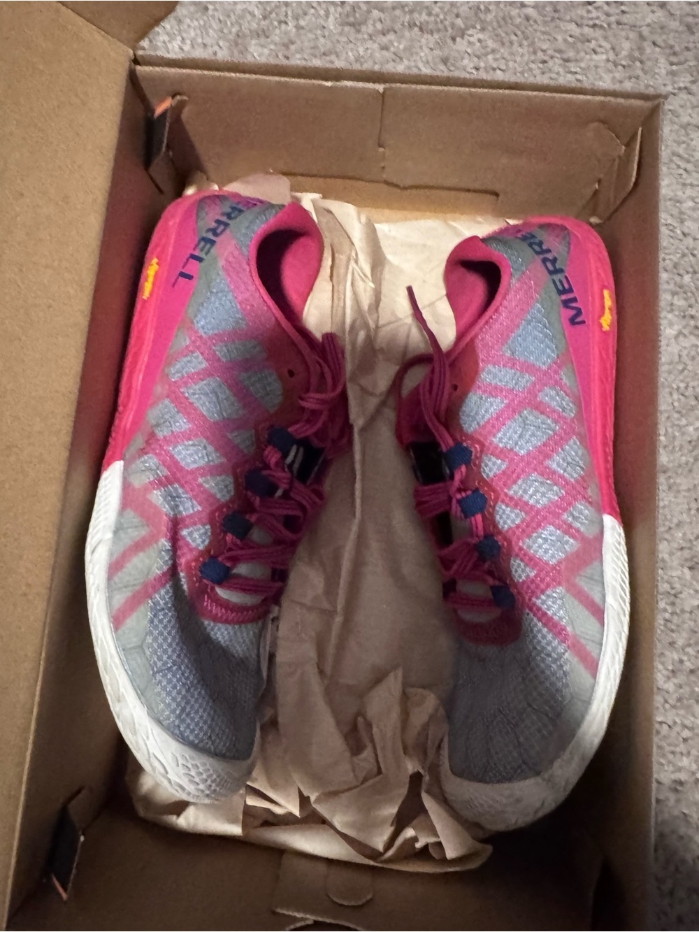 Merrell Women's Pink & Gray Trail Running Sneakers